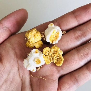 New Arrival Funny Popcorn Fried Chicken Food Drop σκουλαρίκια για γυναίκες κορίτσι DIY Χειροποίητα Δημιουργικά Μοναδικά Σκουλαρίκια Dangle Κοσμήματα