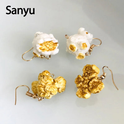 New Arrival Funny Popcorn Fried Chicken Food Drop σκουλαρίκια για γυναίκες κορίτσι DIY Χειροποίητα Δημιουργικά Μοναδικά Σκουλαρίκια Dangle Κοσμήματα