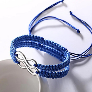 2 бр./компл. Безкрайни гривни Bohemia Vintage Rope Chain Charm Bracelets Жени Мъже Ръчно изработени Friendship Lovers Бижута Подаръци за парти