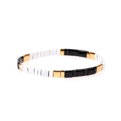 Tila Krelles Rokassprādzes Sievietēm Mode Boho Stretch Distance Stikla krelles Miyuki Rokassprādzes Rokassprādzes Sieviešu šarmam Rotaslietas