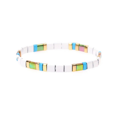 Tila Krelles Rokassprādzes Sievietēm Mode Boho Stretch Distance Stikla krelles Miyuki Rokassprādzes Rokassprādzes Sieviešu šarmam Rotaslietas