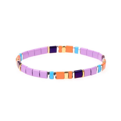 Tila Krelles Rokassprādzes Sievietēm Mode Boho Stretch Distance Stikla krelles Miyuki Rokassprādzes Rokassprādzes Sieviešu šarmam Rotaslietas