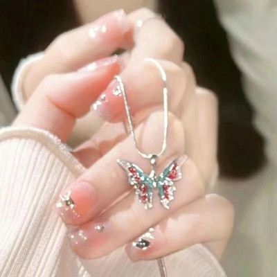 2022. aasta moe emailiga liblikas ripats kaelakee naistele ehted parim sõber värviline Choker kett Pulmapidu Y2K tarvikud