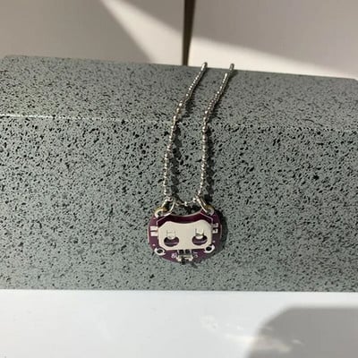 Asmenybė perdėta hiphopo punk kiberpunk elektrinis lentų kaklo pakabukas moterims Vyrams Y2K papuošalai HUANZHI 2022 NAUJA Karšta