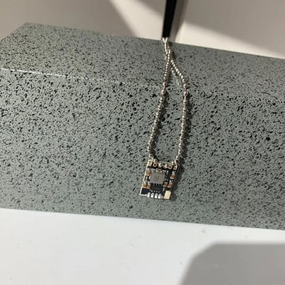 Asmenybė perdėta hiphopo punk kiberpunk elektrinis lentų kaklo pakabukas moterims Vyrams Y2K papuošalai HUANZHI 2022 NAUJA Karšta