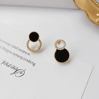 Saldie bordo emaljas sirds auskari sievietēm zelta krāsā metāla mīlestības persiku karājas karājas ausīs vintage rotaslietas meitene Brincos