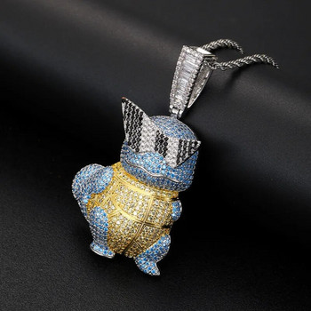 Pokemon Екшън фигурки Gengar Pikachu Snorlax висулка Cartoon Clavicle Chain Lucky Charms Колие Подарък за рожден ден за детски играчки