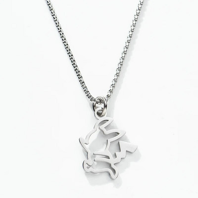 Pokemon veiksmo figūrėlės Gengar Pikachu Snorlax pakabukas animacinio filmo raktikaulio grandinė Lucky Charms karoliai, gimtadienio dovana vaikams žaislams