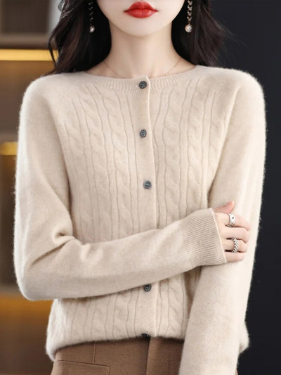 Grace kevadine naiste kaelus, 100% kašmiirist meriinovillane kampsun, naiste silmkoeline kampsun, keerutatud kudum, lahtised topid Traf y2k