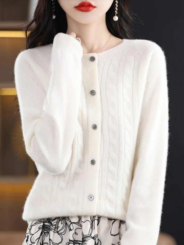 Grace kevadine naiste kaelus, 100% kašmiirist meriinovillane kampsun, naiste silmkoeline kampsun, keerutatud kudum, lahtised topid Traf y2k