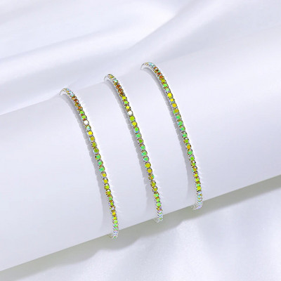 3GAB krāsaina stikla kristāla elastīga modes rokassprādze uz rokas sievietēm rotaslietas ballītei, dāvana meitenei vairumtirdzniecības aproces Bezmaksas piegāde