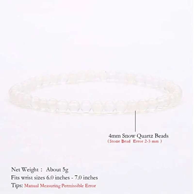 4 MM Mini Rozā kvarca Rokassprādze Enerģijas Rokassprādzes Sīkas Rokassprādzes Dabīgā akmens Statement Rokassprādze Šarms Pērlītēm Pāru Rokassprādzes