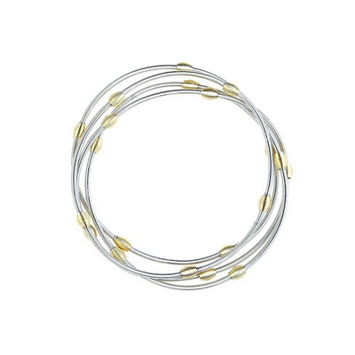 Madingi papuošalai Moterų žavesio dovanų metalo anglies plieno vielos spyruoklinis rutulys kelių sluoksnių derinys, mišrių spalvų spyruoklinių apyrankių rinkinys