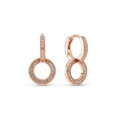 New Fine Fashion Europe Sirds cirkona tauriņu kulonu auskari Oriģināli DIY Sieviešu rotaslietas Dangler Aksesuāri Charm Bead Amulet