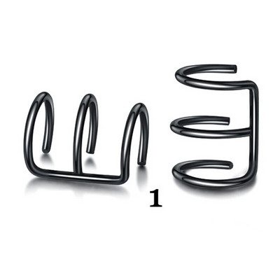 12/10/2gab. Nerūsējošā tērauda klipsi Ausu aproces auskari Viltus skrimšļa auskari sievietēm bez pīrsinga klipšu auskaru komplekta auskaru rotaslietas