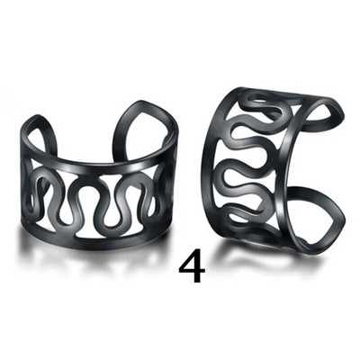 12/10/2gab. Nerūsējošā tērauda klipsi Ausu aproces auskari Viltus skrimšļa auskari sievietēm bez pīrsinga klipšu auskaru komplekta auskaru rotaslietas