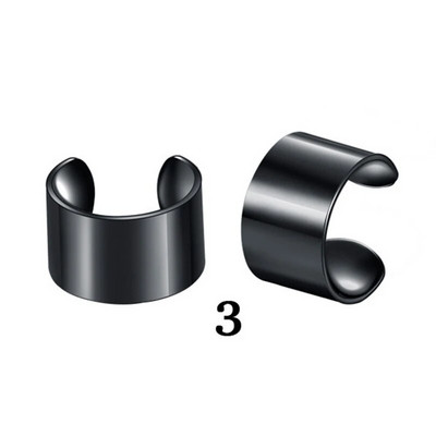 12/10/2gab. Nerūsējošā tērauda klipsi Ausu aproces auskari Viltus skrimšļa auskari sievietēm bez pīrsinga klipšu auskaru komplekta auskaru rotaslietas