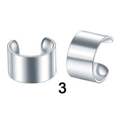 12/10/2gab. Nerūsējošā tērauda klipsi Ausu aproces auskari Viltus skrimšļa auskari sievietēm bez pīrsinga klipšu auskaru komplekta auskaru rotaslietas