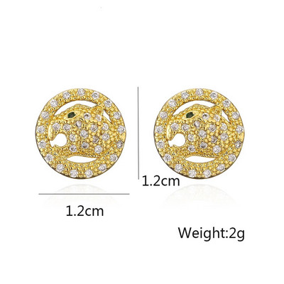 Jauni modes leoparda formas auskari sievietēm šarms vara cirkons pāri nolaižamie auskari ballītes bankas šovs rotaslietas kāzu dāvana