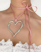 Hyperbole Punk Hollow neregulāra mīlestības sirds kulonu kaklarota sievietēm Sweet Cool Harajuku regulējamas kaklarotas ar kaklarotu rotaslietas