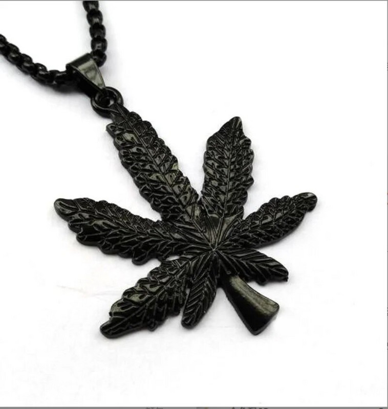 Модно мъжко оригинално колие с кленов лист, кубинска верига, висулка с листа, хип-хоп колиета за мъже, хип-хоп бижута, подарък за годишнина