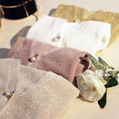 Γυαλιστερές vintage κομψές πλεκτές ζακέτες με μαργαριτάρι 2023 Γυναικείο πουλόβερ με λαιμόκοψη με κούφιο άνοιξη Νέο μονόχρωμο απλό μπουφάν