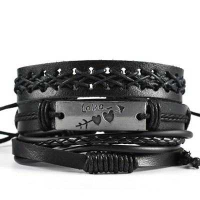 Nauja Raided Wrap odinė apyrankė vyrams Vintage Life Tree vairo žavesys mediniai karoliukai etninės genties apyrankės virvelės apyrankės papuošalai