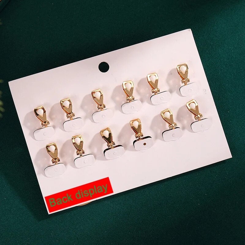 Ziemassvētku klips uz auskaru komplekts Ziemassvētku eglīte brūns alnis sniegavīrs Ziemassvētku vecīša zvans bez caurduršanas auskari sievietēm meitenēm Ziemassvētku dāvana