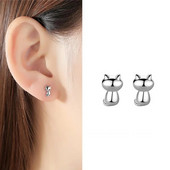 Eleganti modes aksesuāri sievietēm Tiny Kitty Cat Stud Stud Auskari Sieviešu dzimšanas dienas ballītei Jubilejas Dāvanu Rotaslietas Pendiente