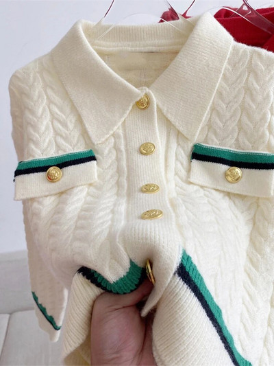 Naiste talveriided Hiver punane kardigan jõulukampsun Disainer Korea mood kudumid pikkade varrukatega elegantsed Y2k topid paksud