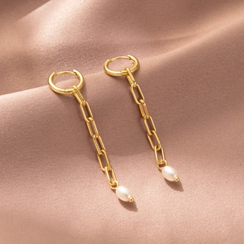 Imitation Pearl Fashion Creative κρεμαστά σκουλαρίκια από χαλκό Γυναικεία εξατομικευμένα γυναικεία σκουλαρίκια σκοποβολής δρόμου Χονδρική πώληση κοσμημάτων
