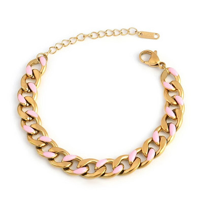 Jauna dizaina nerūsējošā tērauda rokassprādze Krāsainas modes rotaslietas sievietēm Kāzu ballītes dāvanu šarms, regulējamas rokassprādzes rotaslietas