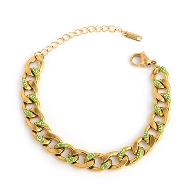 Jauna dizaina nerūsējošā tērauda rokassprādze Krāsainas modes rotaslietas sievietēm Kāzu ballītes dāvanu šarms, regulējamas rokassprādzes rotaslietas