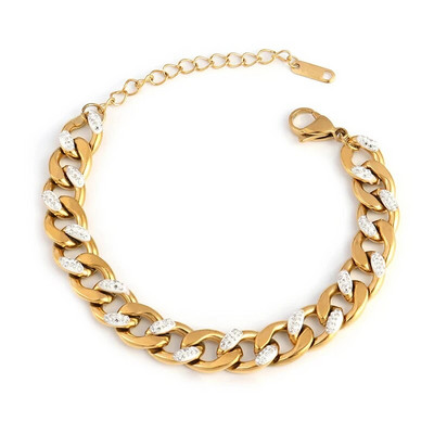 Jauna dizaina nerūsējošā tērauda rokassprādze Krāsainas modes rotaslietas sievietēm Kāzu ballītes dāvanu šarms, regulējamas rokassprādzes rotaslietas