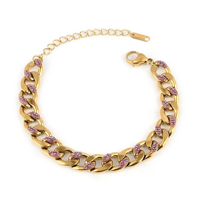 Jauna dizaina nerūsējošā tērauda rokassprādze Krāsainas modes rotaslietas sievietēm Kāzu ballītes dāvanu šarms, regulējamas rokassprādzes rotaslietas