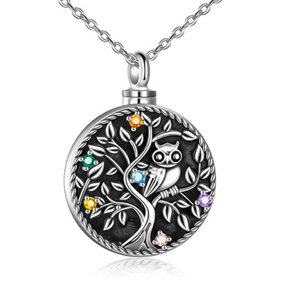 Tree Of Life Outlet õhukonditsioneer parfüümi medaljon Samuti tuhastamisurni ripats kaelakee tuha jaoks mälestusehted lemmikloomale/inimesele