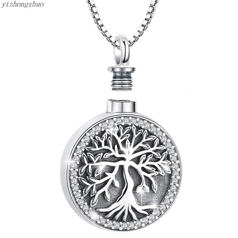Tree Of Life Outlet õhukonditsioneer parfüümi medaljon Samuti tuhastamisurni ripats kaelakee tuha jaoks mälestusehted lemmikloomale/inimesele