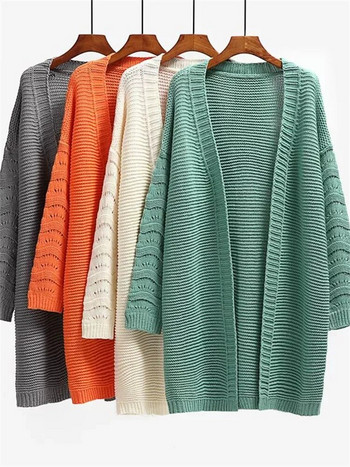 Γυναικεία μπλουζάκια πουλόβερ Ζακέτα μονόχρωμα Γυναικεία πλεκτά πουλόβερ Γυναικεία μακρυμάνικα πουλόβερ 2023 Νέα γυναικεία παλτό