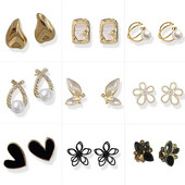 Bijoux jauni sīki emaljas glazūras modes kniedes auskari sievietēm visiem atbilst tipa tauriņa sirds ģeometrijas formas auskari auskari