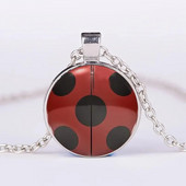 Modni muški i ženski prekrasni privjesak s uzorkom bubamare, ogrlica, blagdanski poklon za godišnjicu