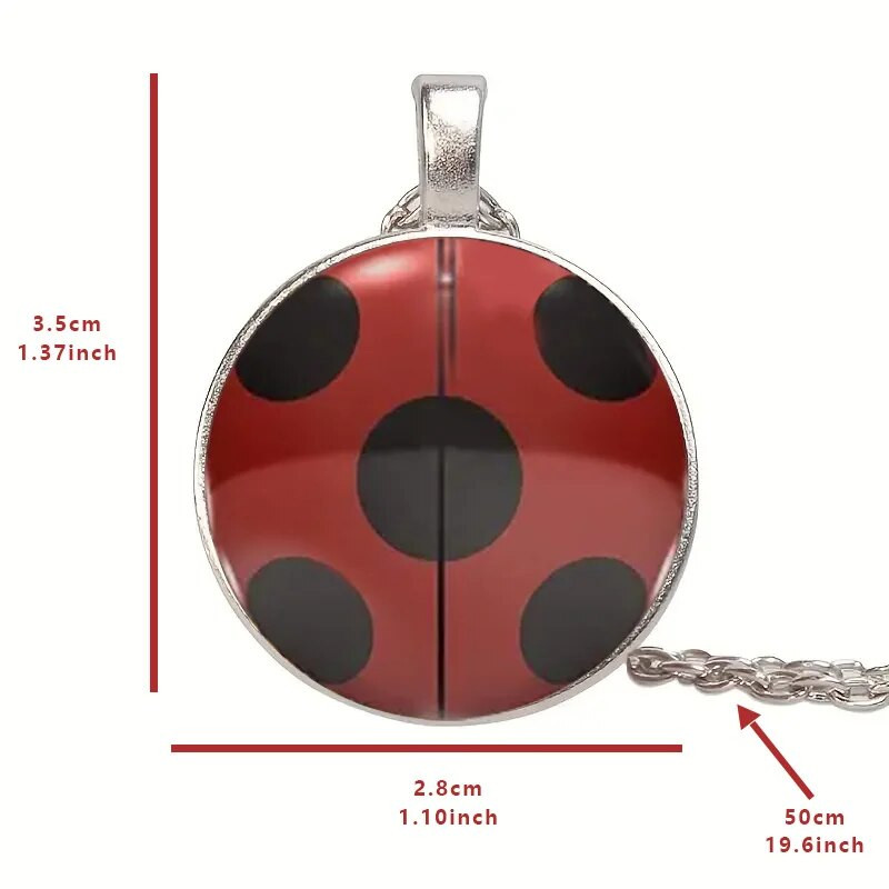 Modni muški i ženski prekrasni privjesak s uzorkom bubamare, ogrlica, blagdanski poklon za godišnjicu