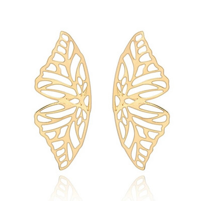 5Colors Hiphop Big Butterfly Stud Stud Auskars Sievietēm Metāla Eņģelis Spārns Piekarināms Auss Hiperbola Rotaslietas Dāvana Valentīna dienai