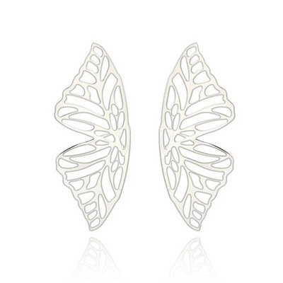 5Colors Hiphop Big Butterfly Stud Stud Auskars Sievietēm Metāla Eņģelis Spārns Piekarināms Auss Hiperbola Rotaslietas Dāvana Valentīna dienai