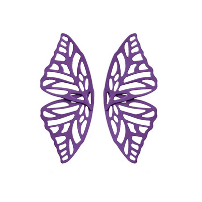 5Colors Hiphop Big Butterfly Stud Stud Auskars Sievietēm Metāla Eņģelis Spārns Piekarināms Auss Hiperbola Rotaslietas Dāvana Valentīna dienai