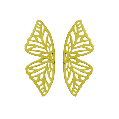 5Colors Hiphop Big Butterfly Stud Stud Auskars Sievietēm Metāla Eņģelis Spārns Piekarināms Auss Hiperbola Rotaslietas Dāvana Valentīna dienai