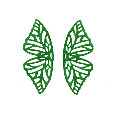 5Colors Hiphop Big Butterfly Stud Stud Auskars Sievietēm Metāla Eņģelis Spārns Piekarināms Auss Hiperbola Rotaslietas Dāvana Valentīna dienai