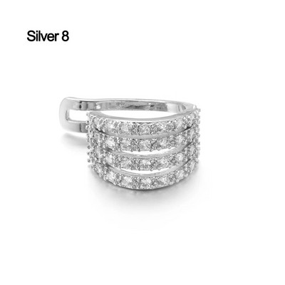 1 gab Helix Cartilage Conch viltus pīrsingu rotaslietas sievietēm vīriešiem regulējamas Cz auss aproces bez pīrsinga gliemežnīcas manžetes auskars