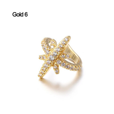 1 gab Helix Cartilage Conch viltus pīrsingu rotaslietas sievietēm vīriešiem regulējamas Cz auss aproces bez pīrsinga gliemežnīcas manžetes auskars