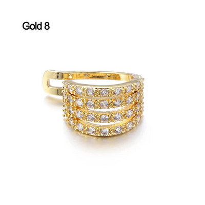 1 gab Helix Cartilage Conch viltus pīrsingu rotaslietas sievietēm vīriešiem regulējamas Cz auss aproces bez pīrsinga gliemežnīcas manžetes auskars