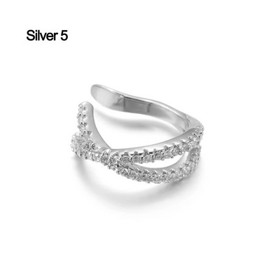 1 gab Helix Cartilage Conch viltus pīrsingu rotaslietas sievietēm vīriešiem regulējamas Cz auss aproces bez pīrsinga gliemežnīcas manžetes auskars